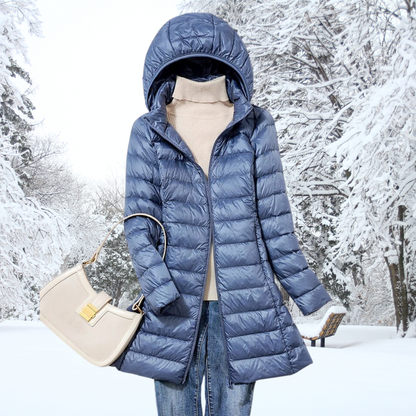 Damen Wintersteppmantel mit Kapuze | Wärmender Komfort & Stylisher City-Look