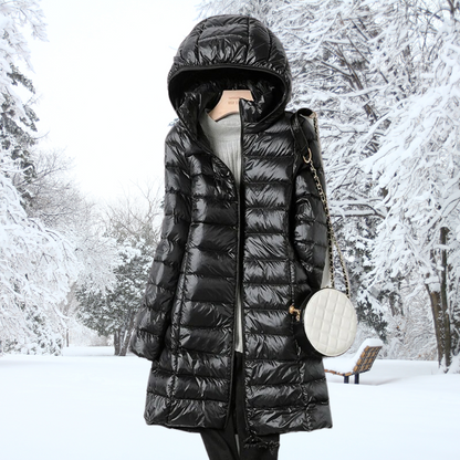 Damen Wintersteppmantel mit Kapuze | Wärmender Komfort & Stylisher City-Look