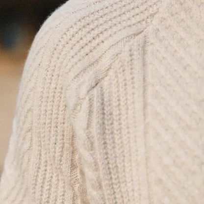 Eleganter Herren Kaschmir Strickpullover mit Polokragen – Luxuriös, Warm & Zeitlos