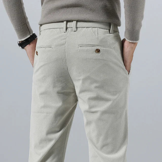 Jeorge | Herren Slim Fit Cordhose mit Mehreren Taschen