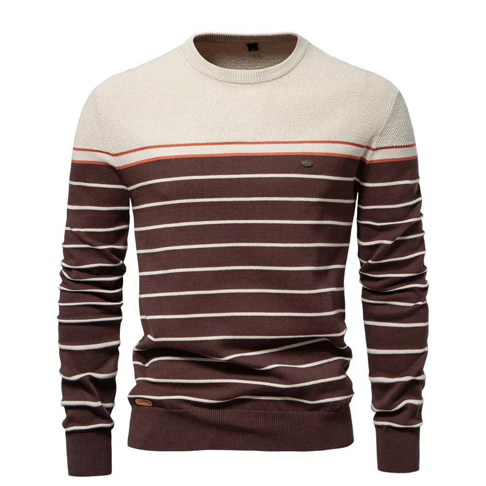 Maritimer Herrenpullover mit Streifen | Klassischer Look trifft bequemen Style