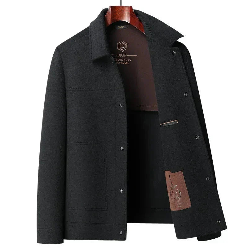 Klassische Strukturierte Herren Übergangsjacke – Vielseitig, Komfortabel & Urban
