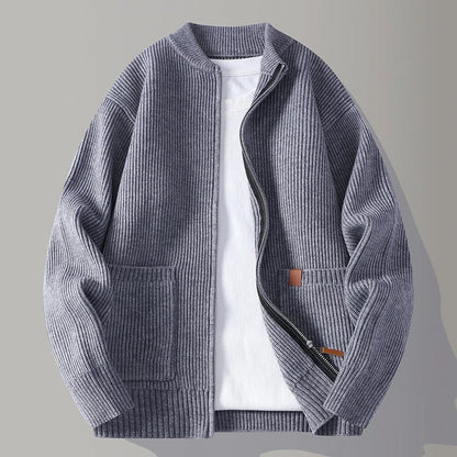 Herren Strickjacke mit Reißverschluss | Moderner Freizeit-Look & Komfort