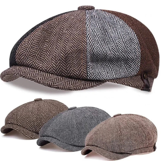 Helmut | Herren Vintage Newsboy Cap – Hochwertige Mütze aus Baumwolle