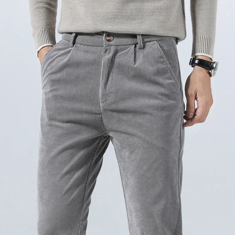 Jeorge | Herren Slim Fit Cordhose mit Mehreren Taschen
