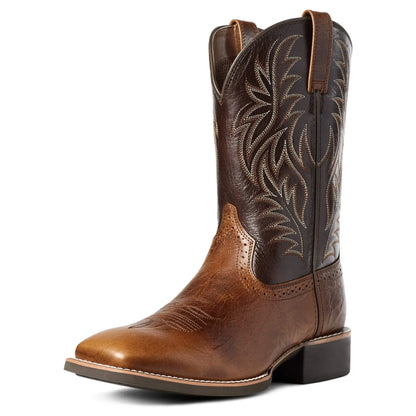 Lockwood | Herren Western Stiefel Mid-Calf mit Stickerei & klassischer Square-Toe