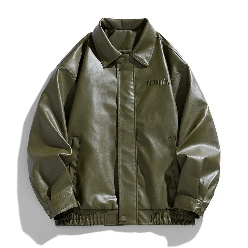 Oversize Herrenjacke aus Kunstleder | Urbaner Streetstyle trifft maskuline Coolness