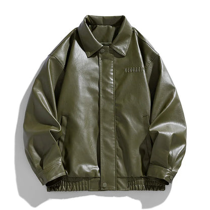 Oversize Herrenjacke aus Kunstleder | Urbaner Streetstyle trifft maskuline Coolness
