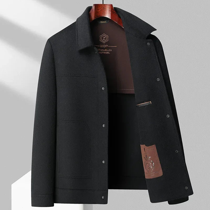 Klassische Strukturierte Herren Übergangsjacke – Vielseitig, Komfortabel & Urban