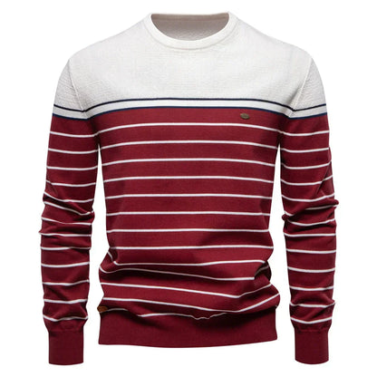 Maritimer Herrenpullover mit Streifen | Klassischer Look trifft bequemen Style