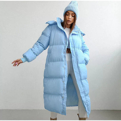Warmer Steppmantel Damen für den Winter | Langer Schnitt & Komfort