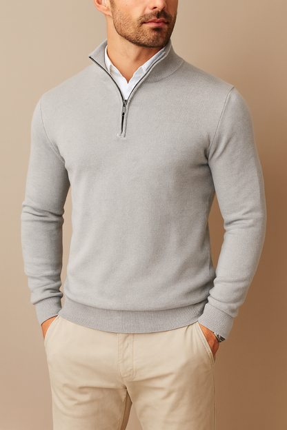 Herren Pullover mit Viertel-Reißverschluss – Komfortabel, Vielseitig & Alltagstauglich