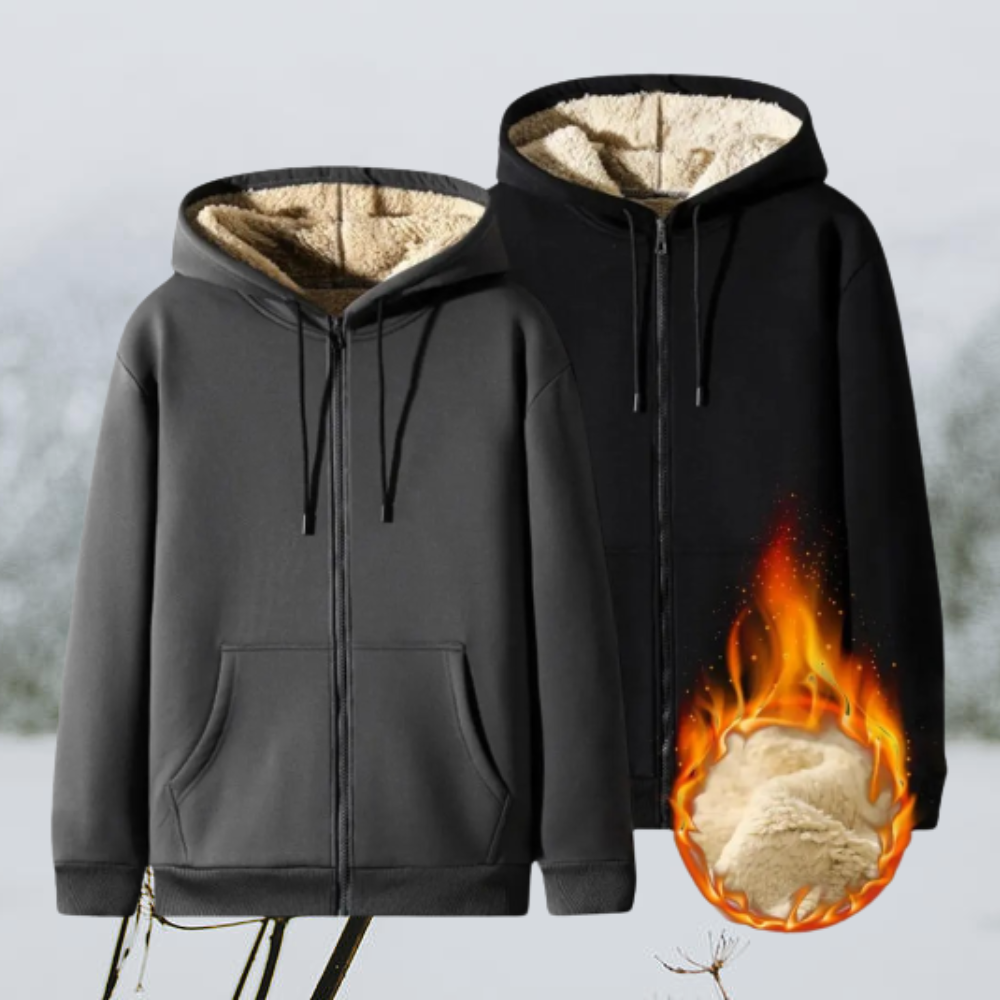 Herren Winter Fleecejacke mit Teddyfutter | Extra Wärme für kalte Tage