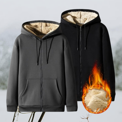 Herren Winter Fleecejacke mit Teddyfutter | Extra Wärme für kalte Tage