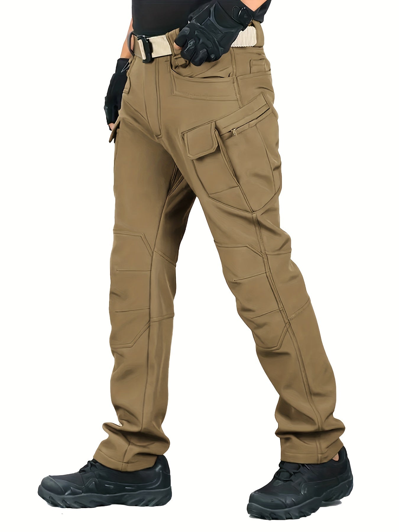 Janik | Herren Thermo-Cargohose mit Fleecefutter und Mehreren Taschen