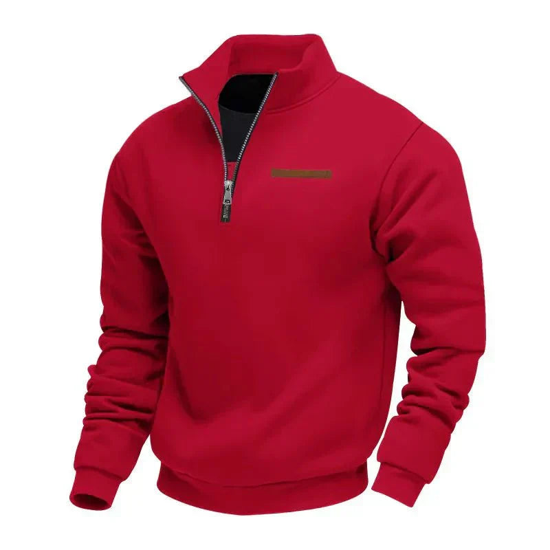 Sportlicher Herrenpullover mit Halbgolf & Reißverschluss | Komfortabel & Stylisch
