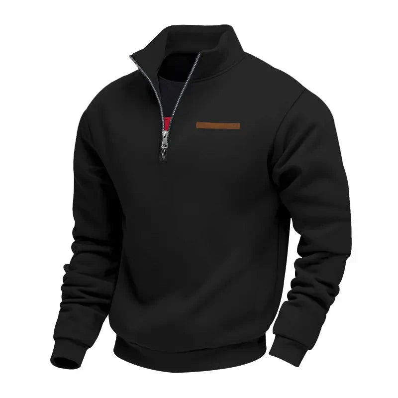 Sportlicher Herrenpullover mit Halbgolf & Reißverschluss | Komfortabel & Stylisch