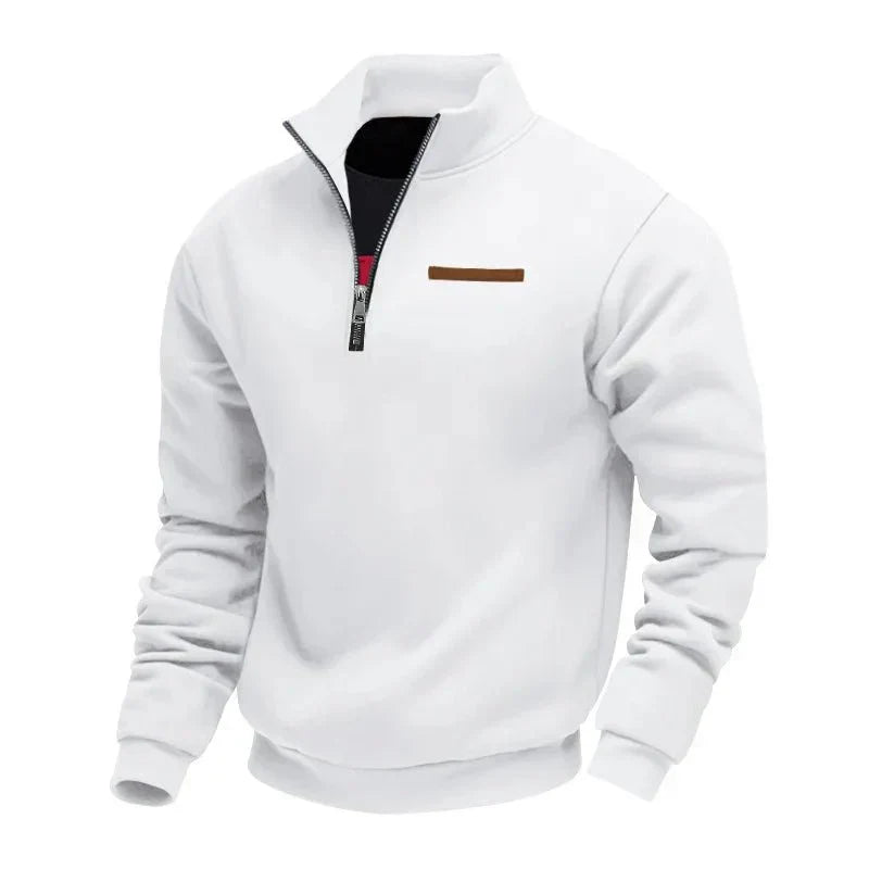 Sportlicher Herrenpullover mit Halbgolf & Reißverschluss | Komfortabel & Stylisch