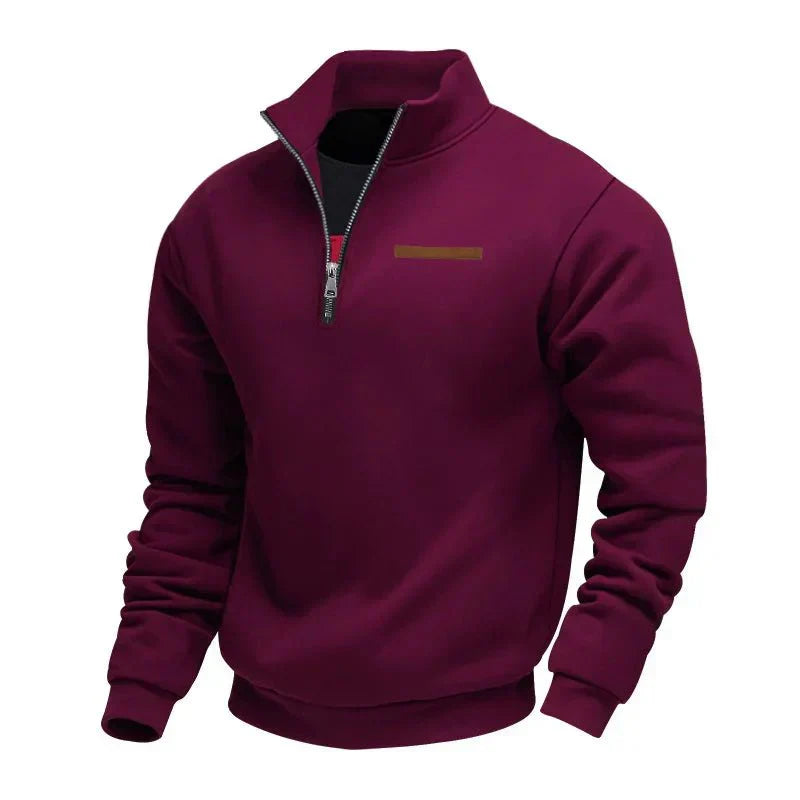 Sportlicher Herrenpullover mit Halbgolf & Reißverschluss | Komfortabel & Stylisch