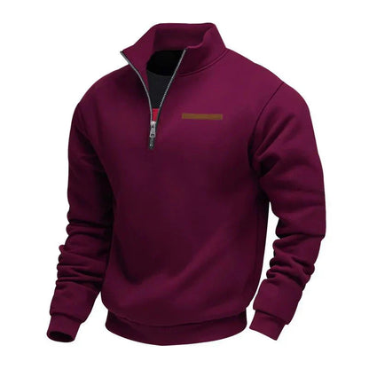 Sportlicher Herrenpullover mit Halbgolf & Reißverschluss | Komfortabel & Stylisch