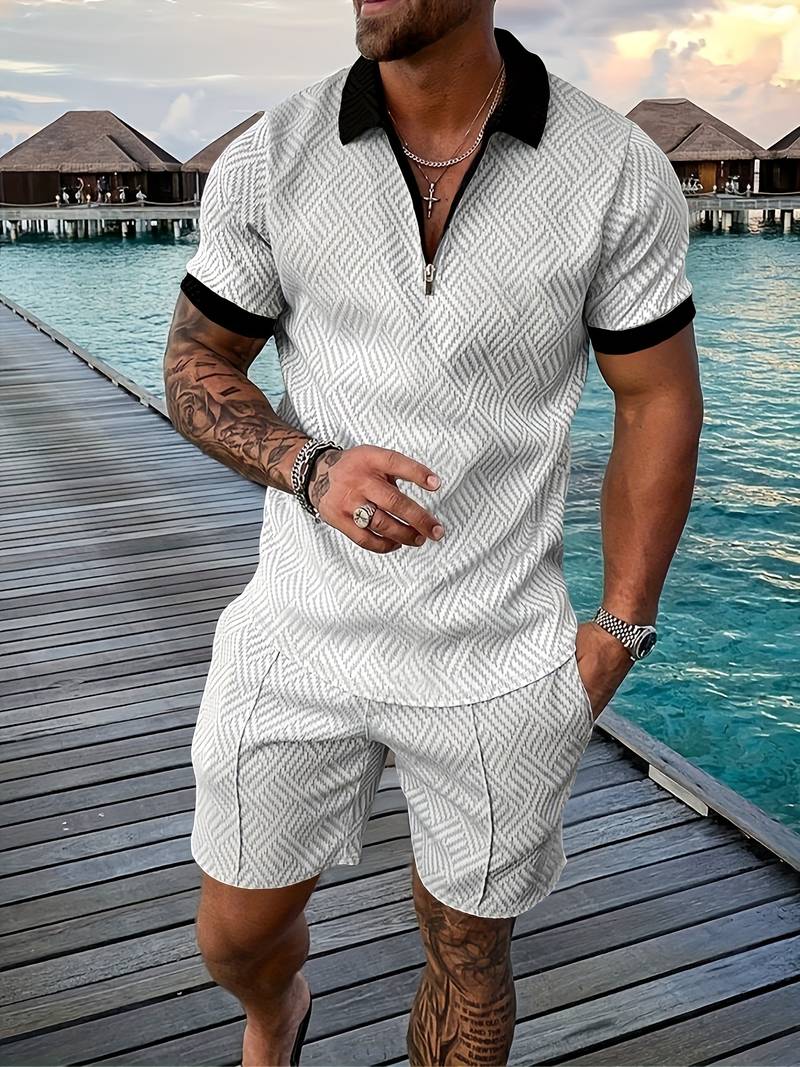 Max | Sommer 2-teiliges Set für Männer: Shirt + Shorts