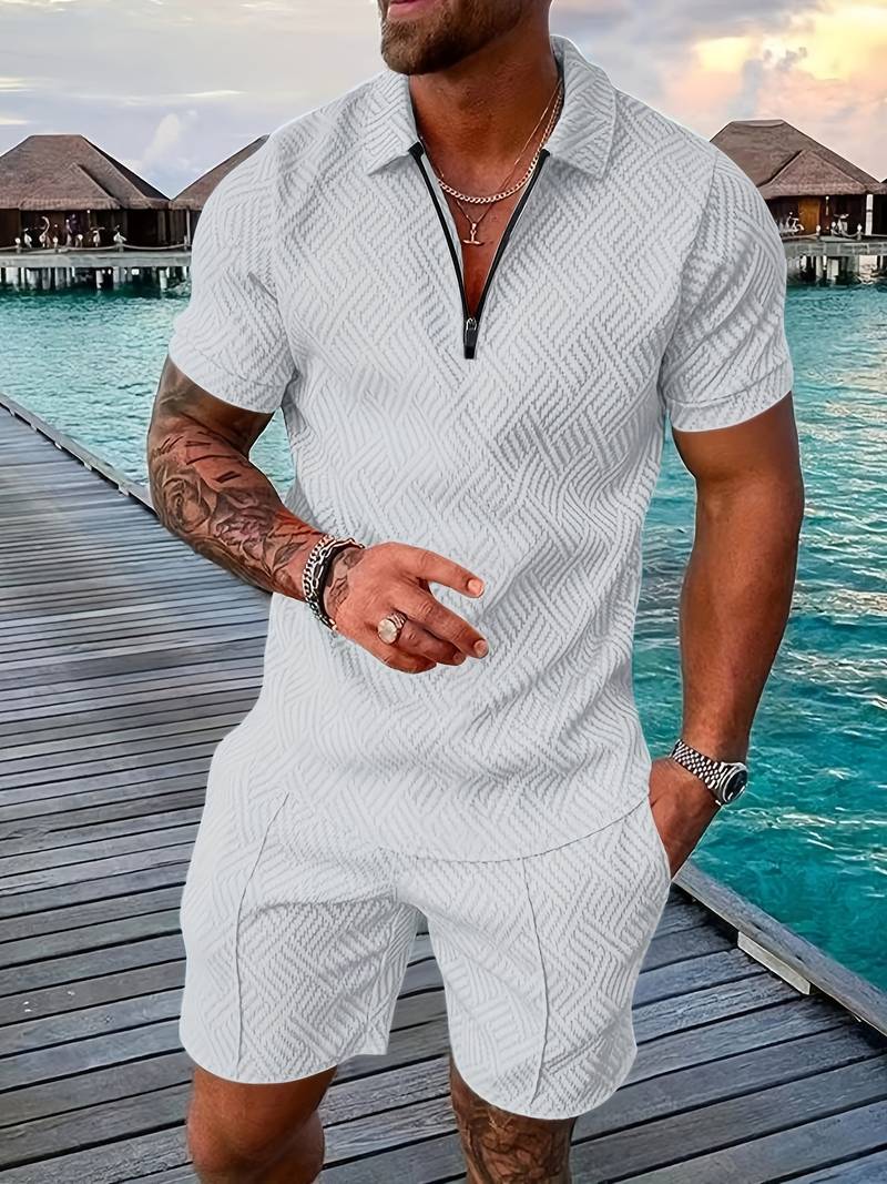Max | Sommer 2-teiliges Set für Männer: Shirt + Shorts