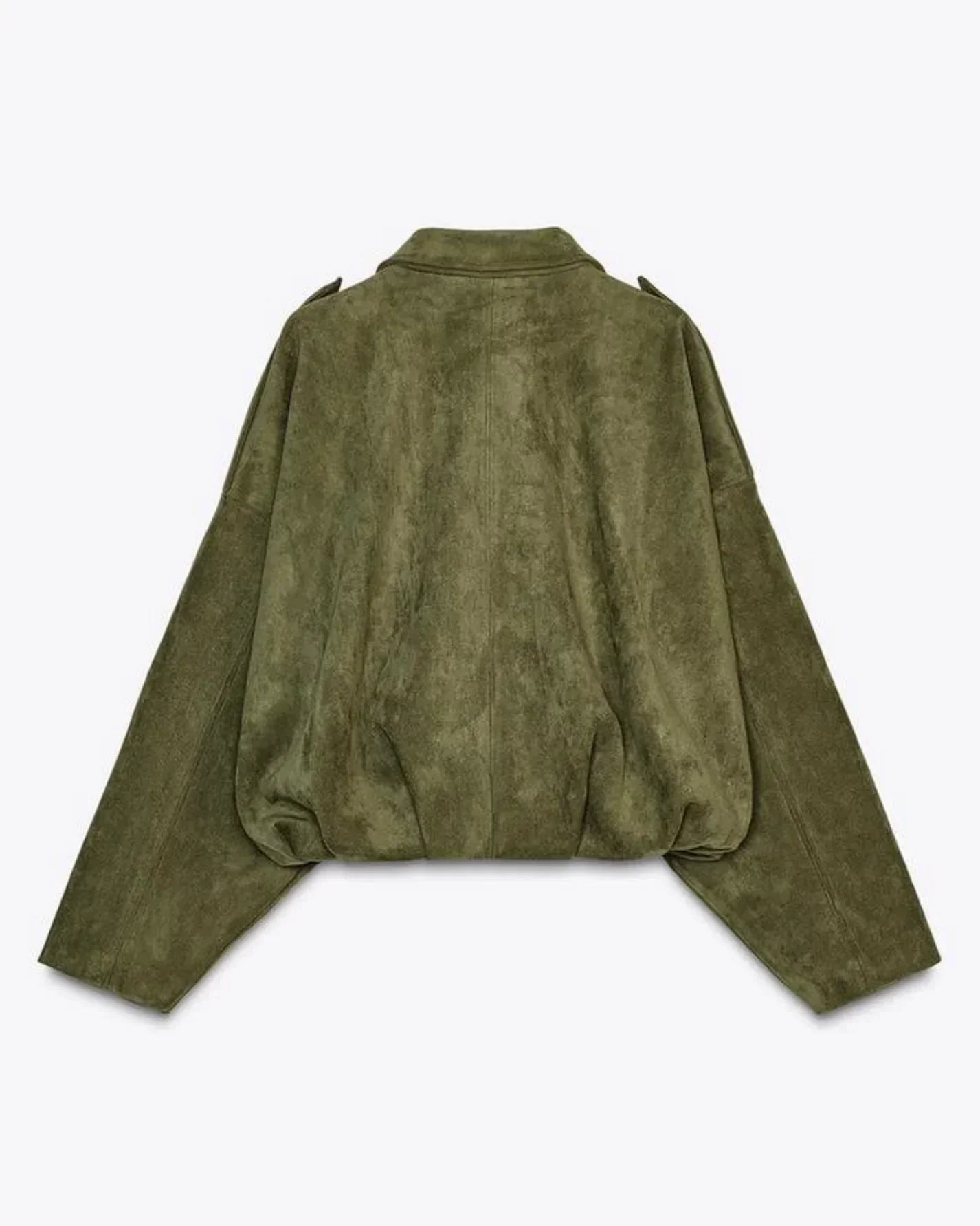 Oversized Velours Damenjacke | Lässige Herbst-Eleganz mit Minimal-Design