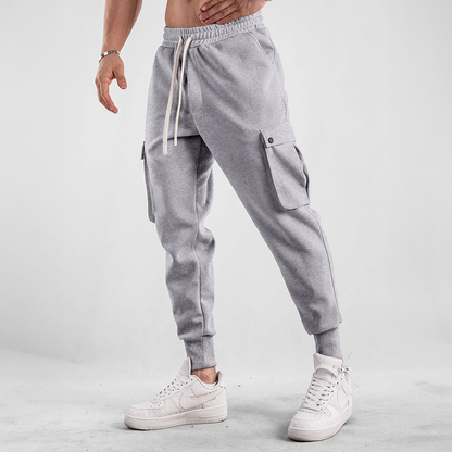 Elvin | Herren Cargo Jogginghose aus Baumwolle mit Taschen – Komfort & Flexibilität