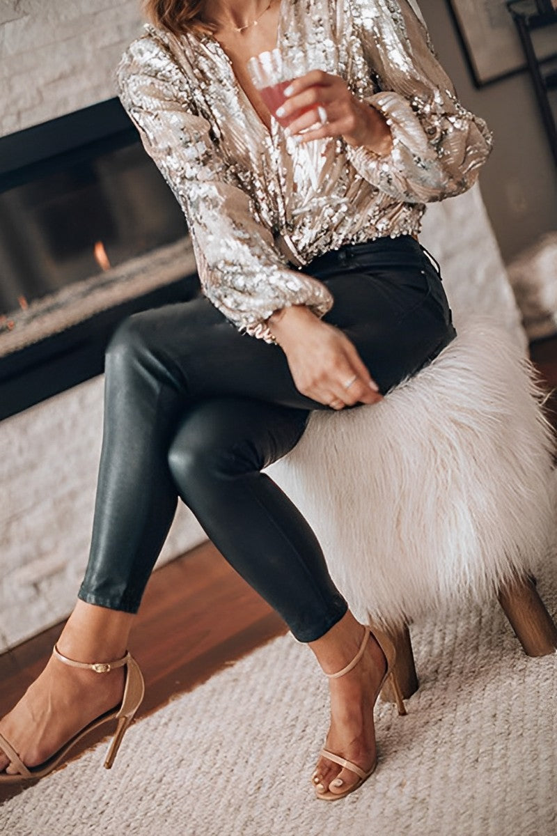 Fashique |  Glitzernde Bluse für Damen