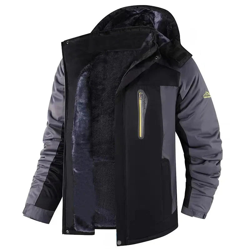Gefütterte Herren Outdoorjacke | Warm, wetterfest und ideal für aktive Wintertage