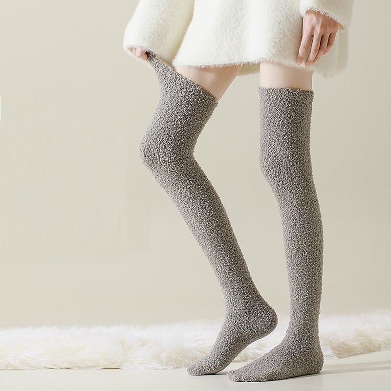 Overknee-Haussocken Damen | Flauschig, Warm & Komfortabel