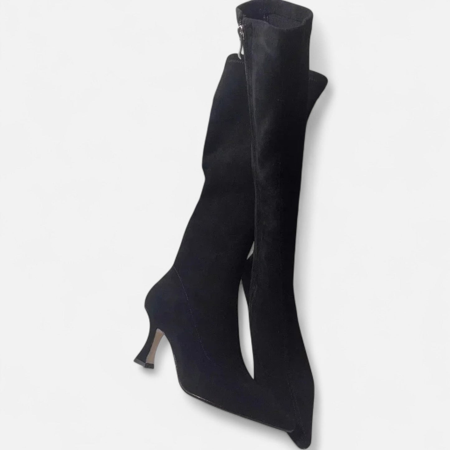 Overknee-Stiefel aus Wildleder mit hohem Absatz | Eleganz für jeden Schritt