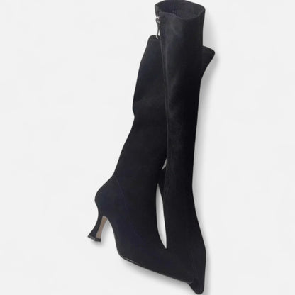 Overknee-Stiefel aus Wildleder mit hohem Absatz | Eleganz für jeden Schritt