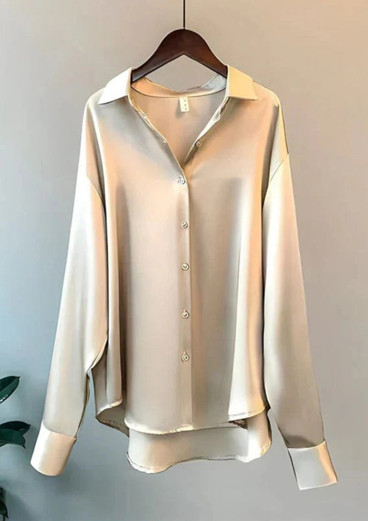 Damen Bluse mit klassischem Kragen und Knopfleiste – Zeitlose Bluse für Alltag und Büro