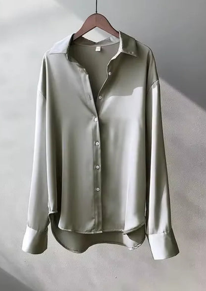 Damen Bluse mit klassischem Kragen und Knopfleiste – Zeitlose Bluse für Alltag und Büro