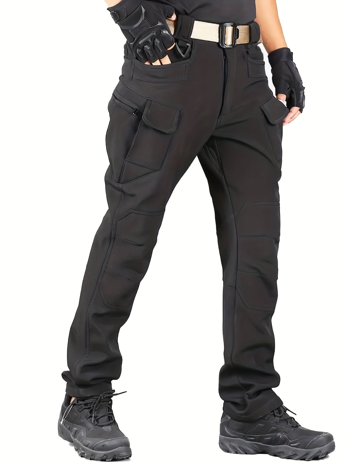 Janik | Herren Thermo-Cargohose mit Fleecefutter und Mehreren Taschen