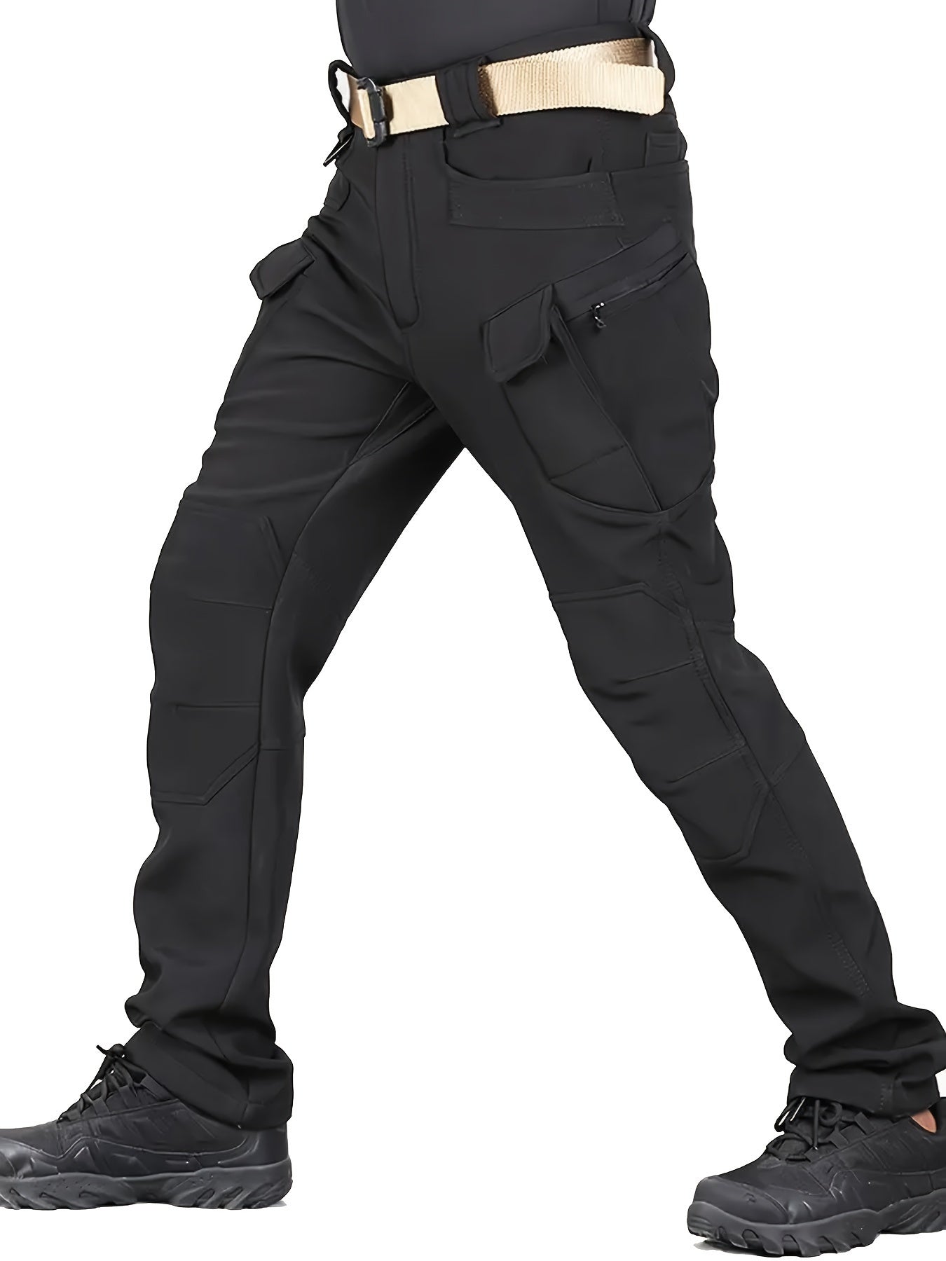 Janik | Herren Thermo-Cargohose mit Fleecefutter und Mehreren Taschen