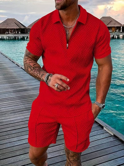 Max | Sommer 2-teiliges Set für Männer: Shirt + Shorts