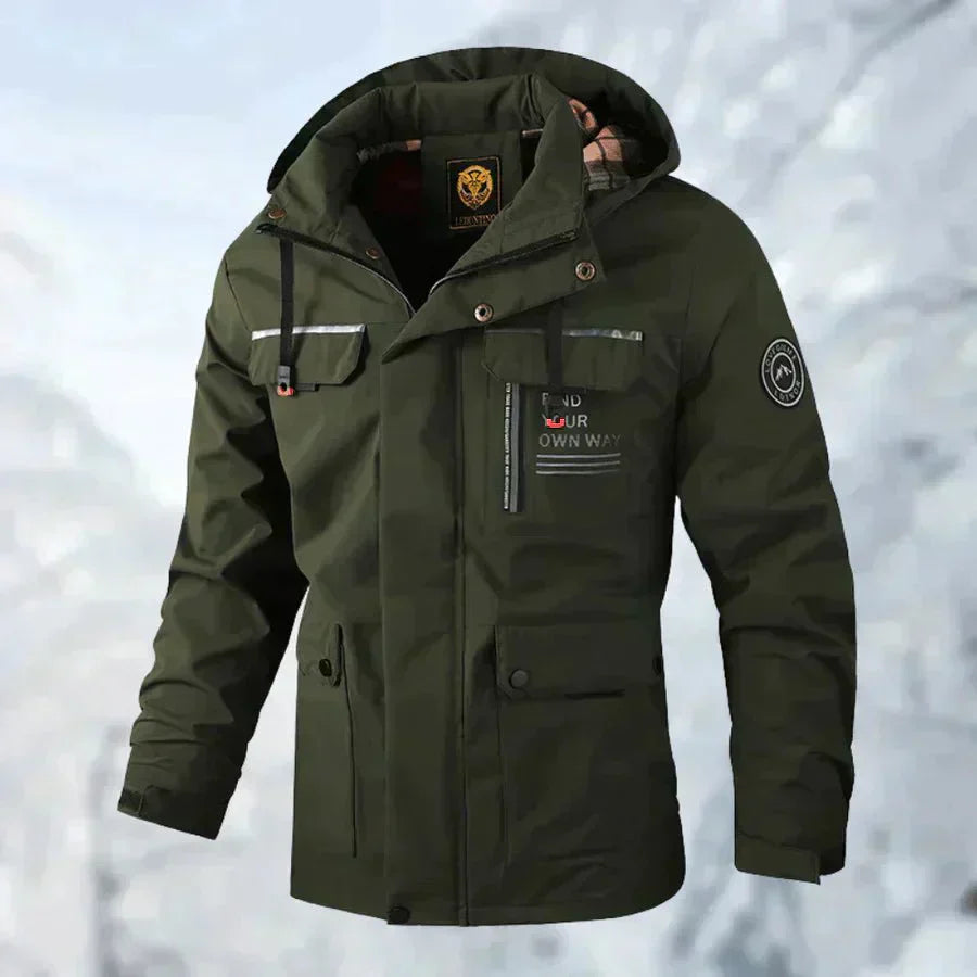 Ingolf | Outdoor-Jacke Herren Wetterfest, Modern & Aus 100% Baumwolle