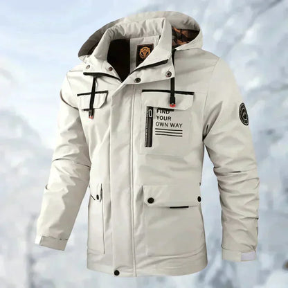 Ingolf | Outdoor-Jacke Herren Wetterfest, Modern & Aus 100% Baumwolle