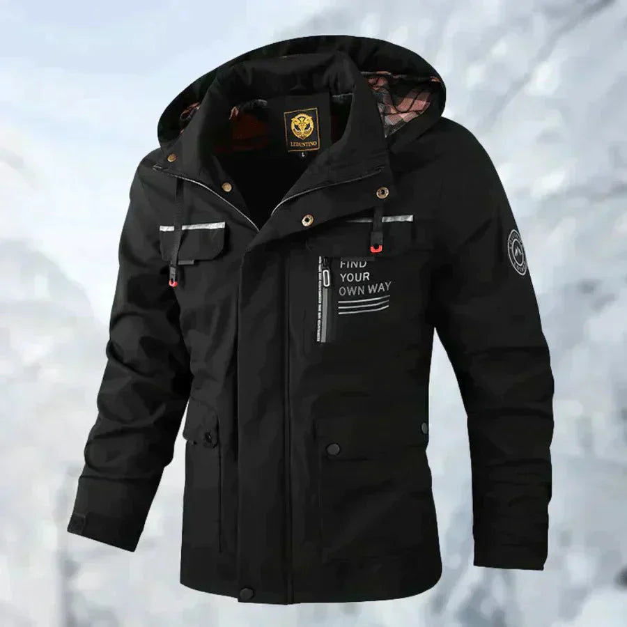 Ingolf | Outdoor-Jacke Herren Wetterfest, Modern & Aus 100% Baumwolle