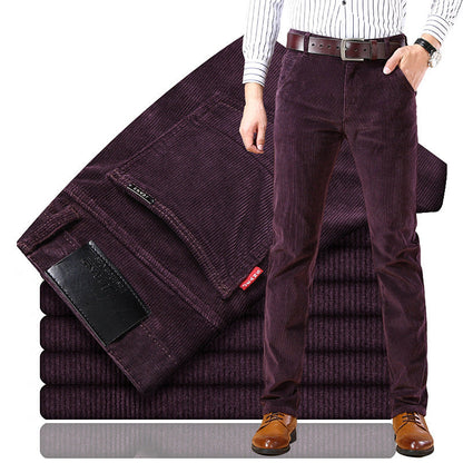 Herren Cordhose Slim Fit aus weichem Cordmaterial