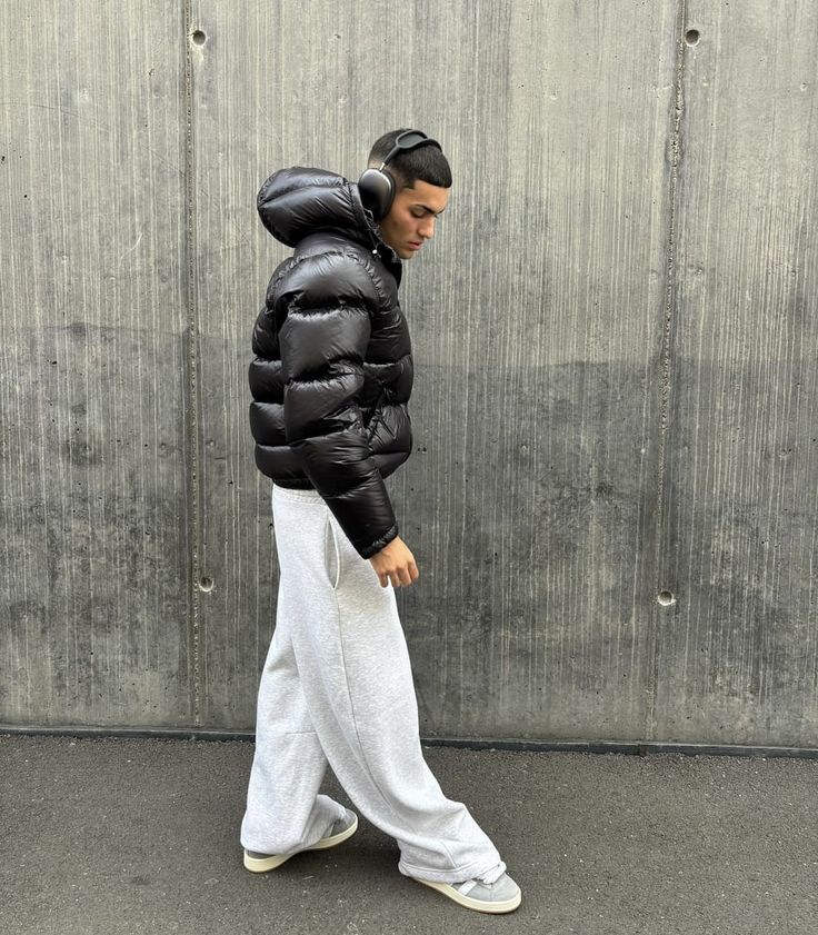 Oren | Herren Steppjacke mit Kapuze & Reißverschluss – Gepolsterte Winterjacke im Urban Street Style, Wind- & Wasserabweisend für Kalte Tage