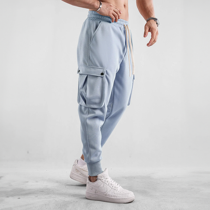 Elvin | Herren Cargo Jogginghose aus Baumwolle mit Taschen – Komfort & Flexibilität