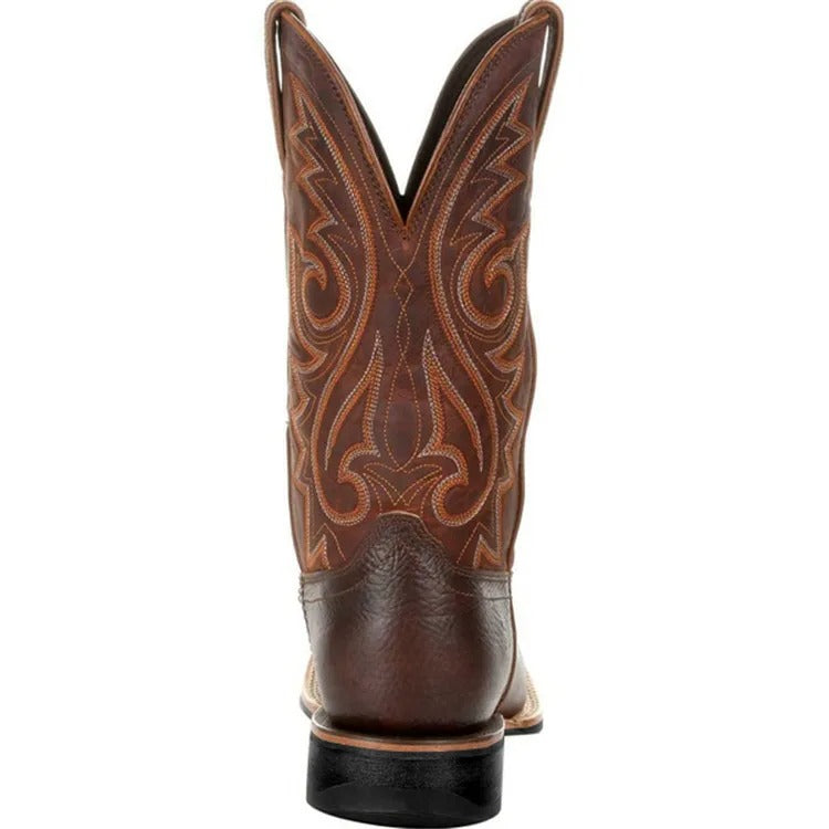 Oscar | Herren Cowboy Stiefel im Westernstil – Klassische Lederoptik für Alltag, Freizeit & Country-Look