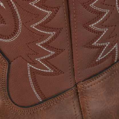 Oscar | Herren Cowboy Stiefel im Westernstil – Klassische Lederoptik für Alltag, Freizeit & Country-Look