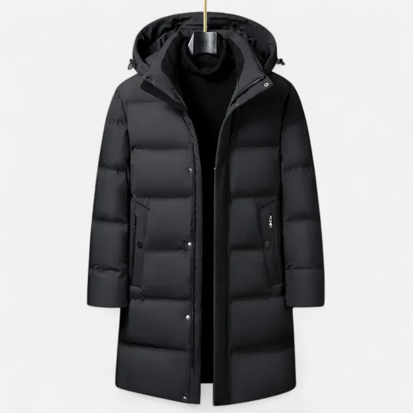 Premium Winter-Parka mit Kapuze | Gefütterte Eleganz für Herren