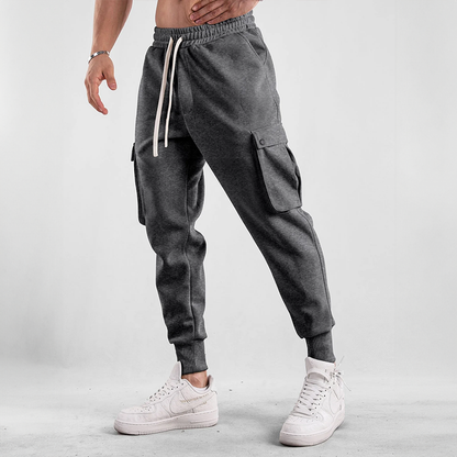 Elvin | Herren Cargo Jogginghose aus Baumwolle mit Taschen – Komfort & Flexibilität
