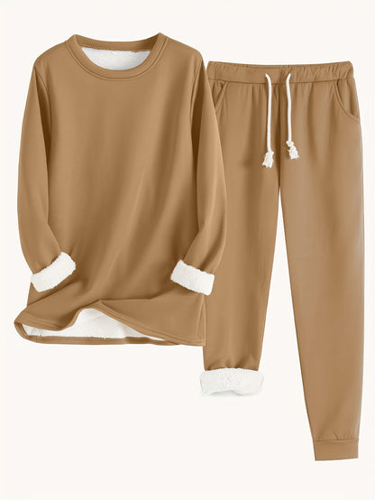 Cozy Damen Lounge-Set | Kuscheliges Fleecefutter für maximalen Komfort