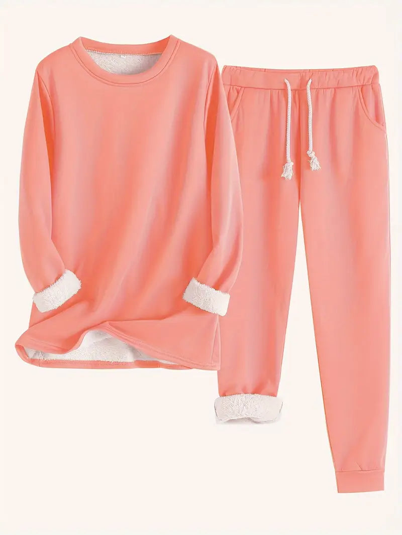 Cozy Damen Lounge-Set | Kuscheliges Fleecefutter für maximalen Komfort